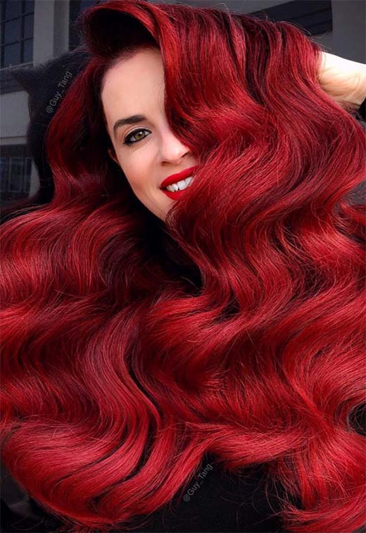 63 Hot Red Hair Color Shades to Dye for: Red Hair Dye Tips & Ide