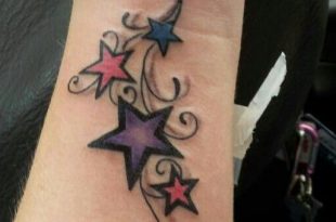 3D Star tattoos designs on wrist - Cute tattoos for girls | Tattoo .