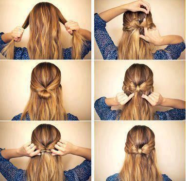How to Make a Bow Out of Your Hair | Hair styles, Hair photo, Hair .
