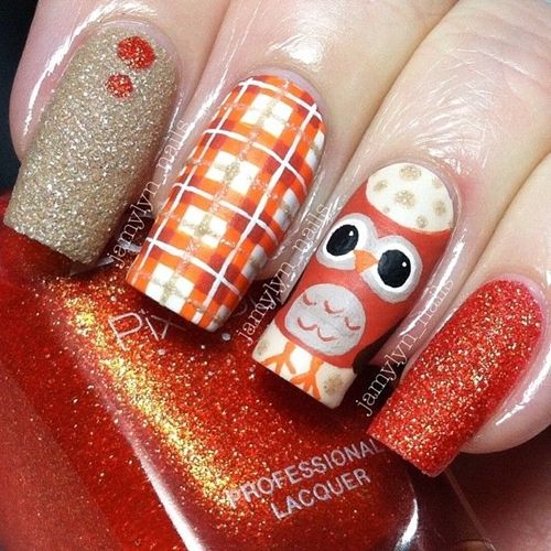 Beautiful French Nails & Ideas to Make a New Manicure | Owl nails .