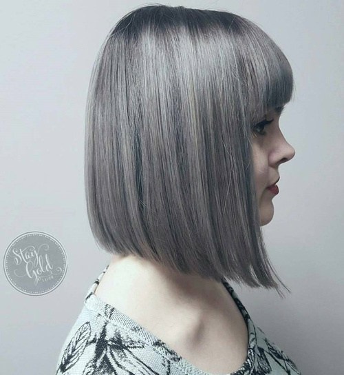 18 Ideas to Style a Grey Hair Look - Pretty Desig