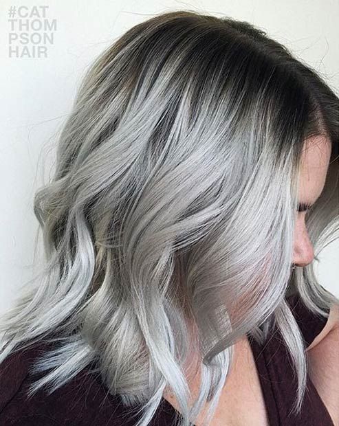 41 Stunning Grey Hair Color Ideas and Styles | Silver grey hair .