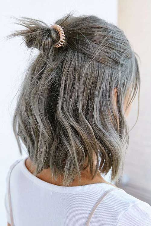 These Days Most Popular Short Grey Hair Ideas | Ash brown hair .