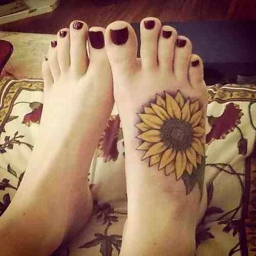 Instep Tattoos Must Love 2015 img44e72e14d82e677d6 | Sunflower .