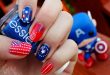 15 Interesting American Flag Inspired Nail Designs - Pretty Desig