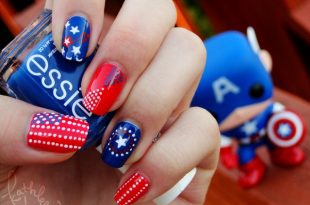 15 Interesting American Flag Inspired Nail Designs - Pretty Desig