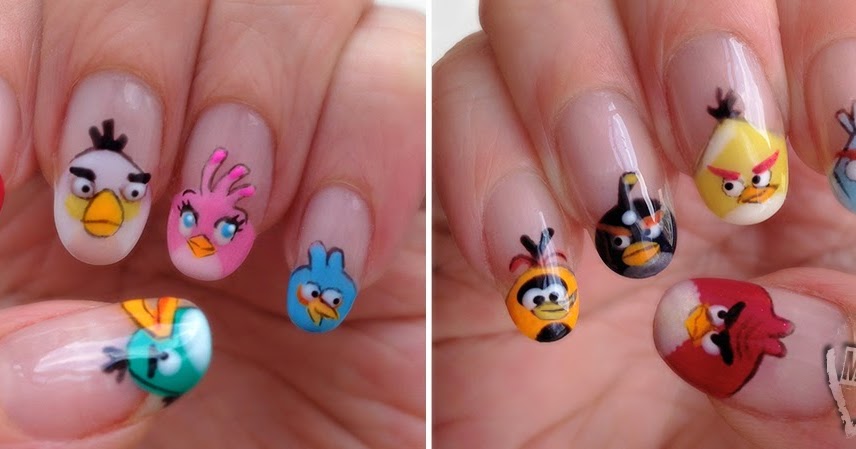 mno: Cute Angry Birds Nail A