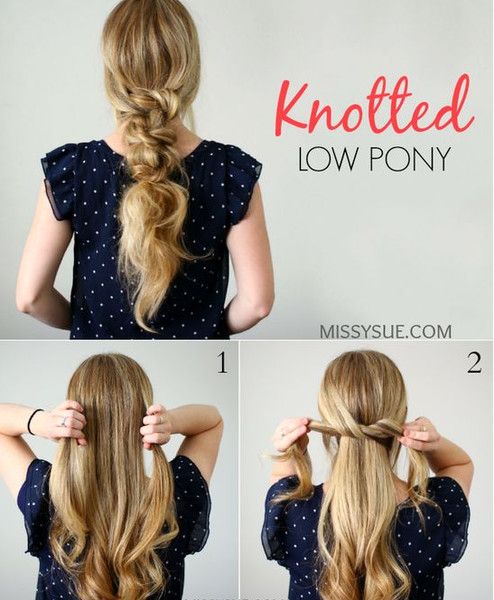 Knotted Ponytail Hairstyles