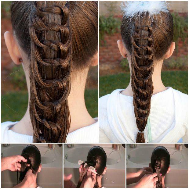 How to DIY Pretty Knotted Ponytail Hairsty