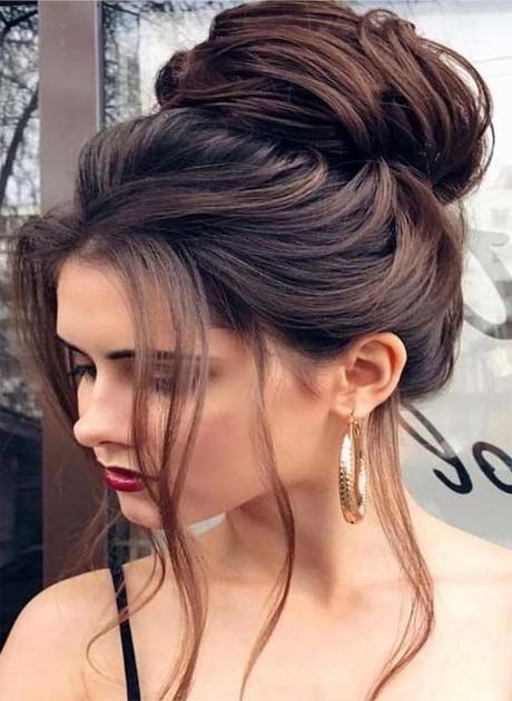 Latest Casual Hairstyles 2019 | Bun hairstyles for long hair, Long .