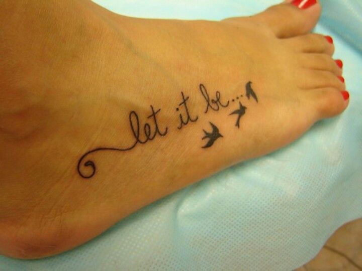 Let it be tattoo | Tattoos | Pinterest | Tatuagem let it be .