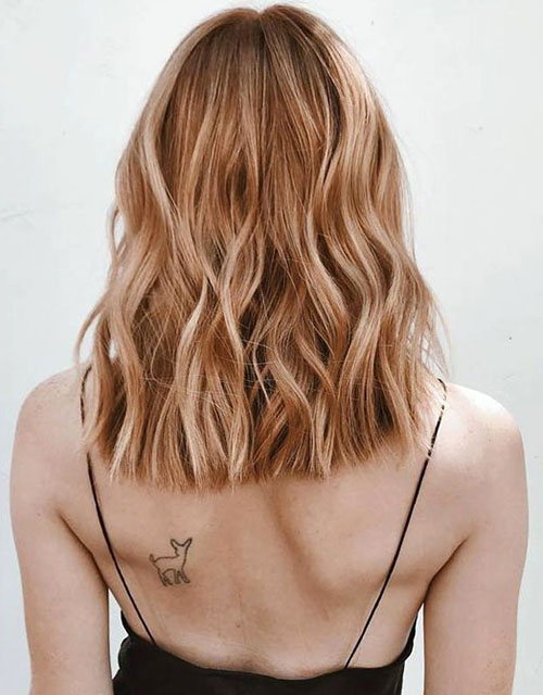 wavy-shoulder-length-long-bob-hair | Ecemel