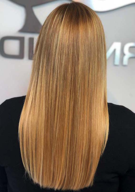 Modern Golden Blonde Long Straight Hairstyles in 2019 | Absurd Styl