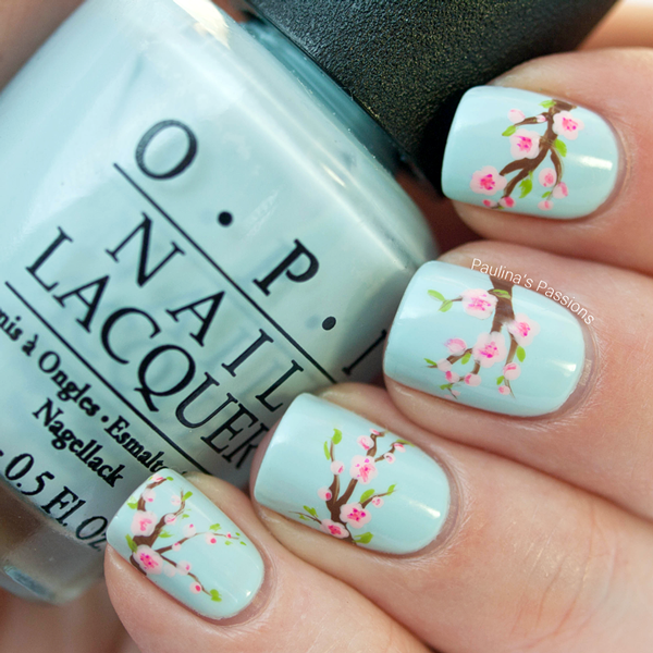 Fabulously Floral Nail Art Designs | Cherry blossom nails, Flower .