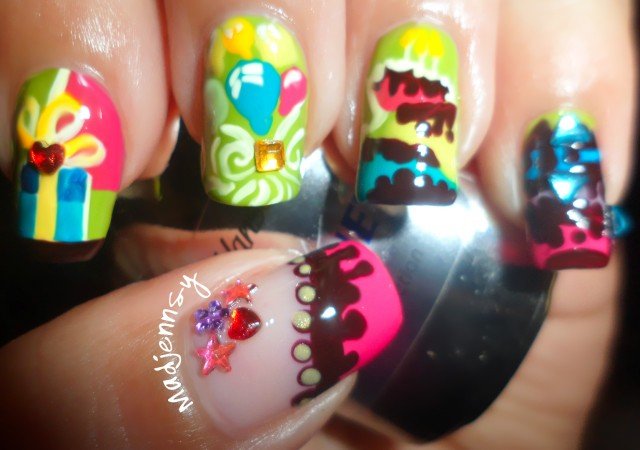 14 Lovely Nail Designs for Your Kids' Birthday Party - Pretty Desig