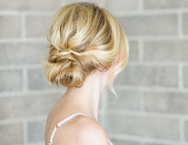 Hair DIY: Low Bun with Crisscross | Homecoming hairstyles, Wedding .