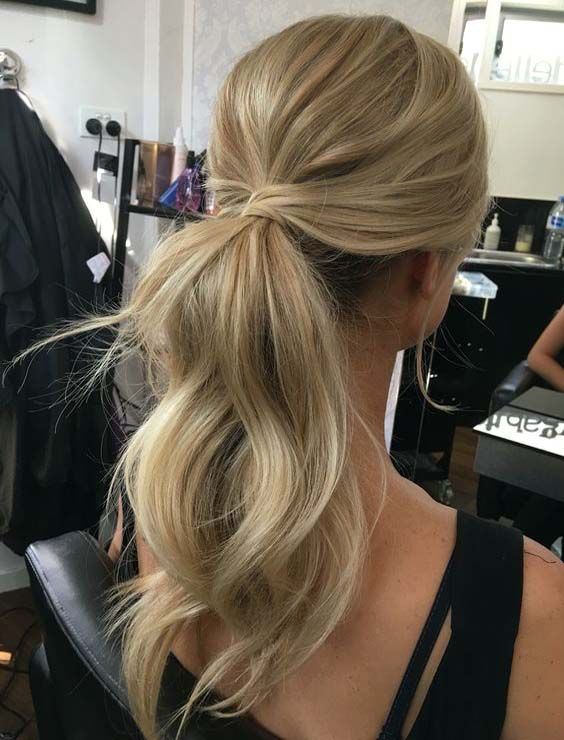 hairstyles, bridal hair style, messy ponytail | Messy ponytail .