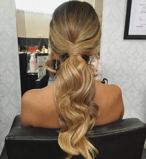 35 Super-Simple Messy Ponytail Hairstyles | Long ponytail .