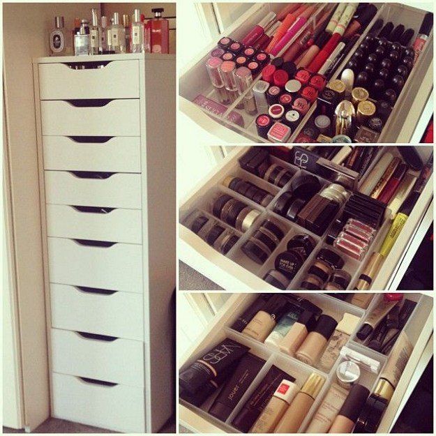 12 IKEA Makeup Storage Ideas You'll Love | Ikea makeup storage .