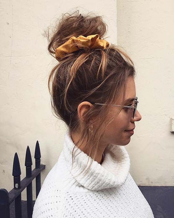 21 Cute and Easy Messy Bun Hairstyles | Cute messy hairstyles .
