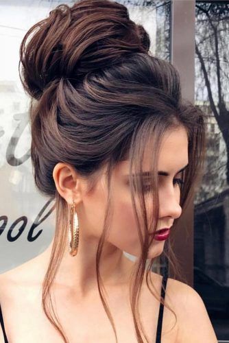 15 Pretty Chignon Bun Hairstyles to Try | Bun hairstyles, Formal .