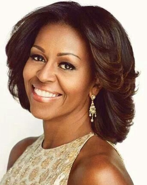 Top 15 Michelle Obama Hairstyles - Pretty Desig