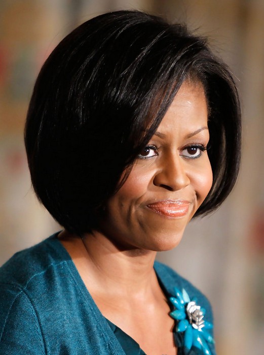 Michelle Obama Hairstyles: Chic Short Bob Haircut - PoPular Haircu