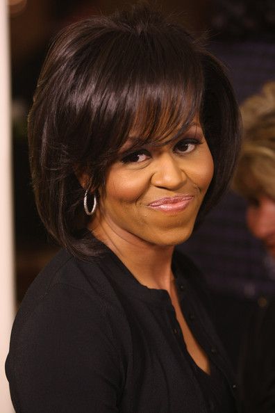 Michelle Obama Bob | Michelle obama hairstyles, Michelle obama .