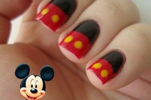 14 Ingenious Mickey Mouse Nail Art Designs | Mickey mouse nails .