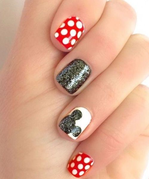 Disney Lover Mickey Nail Art Designs | Mickey nails, Cute nail art .