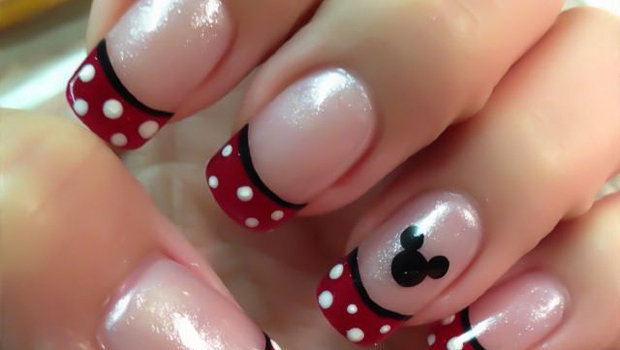 How to Decorate Your Nails with Mickey Mouse Nail A