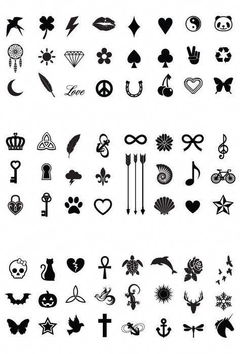 Mini Black Temporary Tattoo Set | Tattoo set, Finger tattoo .