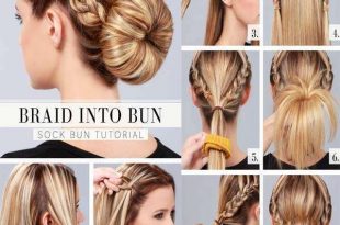 9 Most beautiful hairstyle tutorials | Bun hairstyles for long .