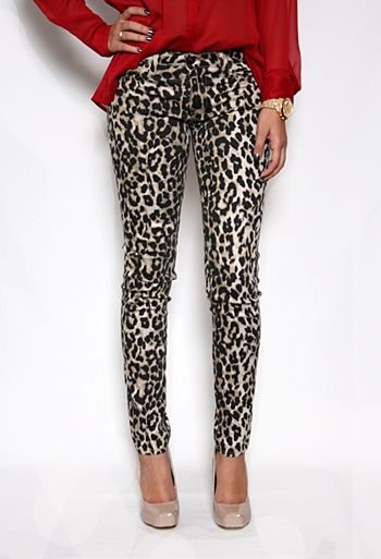 Leopard Print Skinny Jeans ( VIP Fashion Australia www .