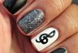 Music Manicure for You to Rock | Music nails, Short nail designs .