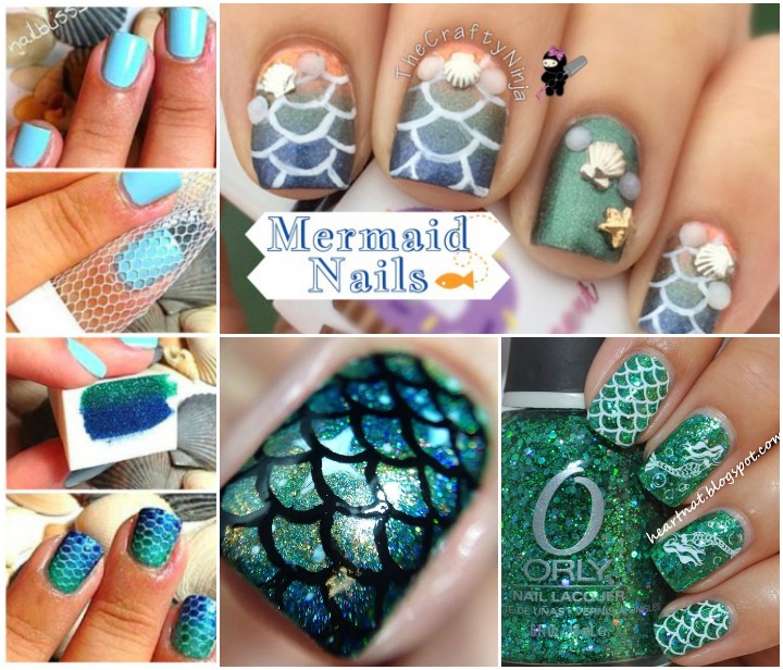 DIY Stunning Mermaid Nail Art Tutoria