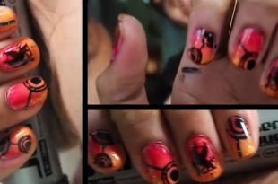 Nail Tutorials for the 'Catching Fire' Look! - Pretty Desig