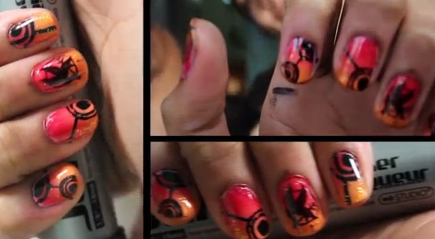 Nail Tutorials for the ‘Catching Fire’
  Look