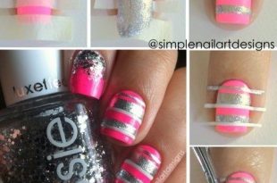 Nail Tutorials: How to Paint a Stripe Nail Art - Pretty Desig