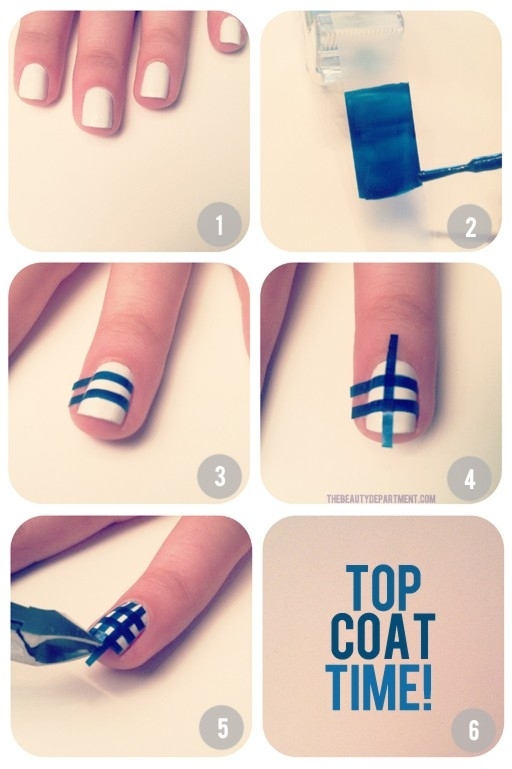 Nail Tutorials: How to Use Scotch Tape - Pretty Desig