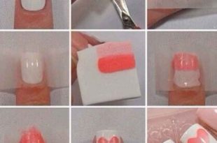 Nail Tutorials: Make Nail Arts with Sponge - Pretty Desig