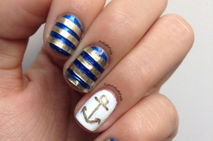 14 Refreshing Nautical Nail Art Designs for 2014 - Pretty Desig