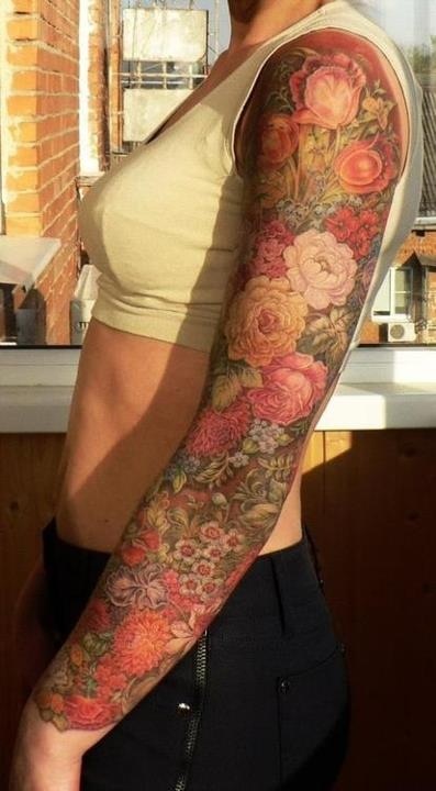 15 No Line Flower Tattoos You Must Love - Pretty Desig