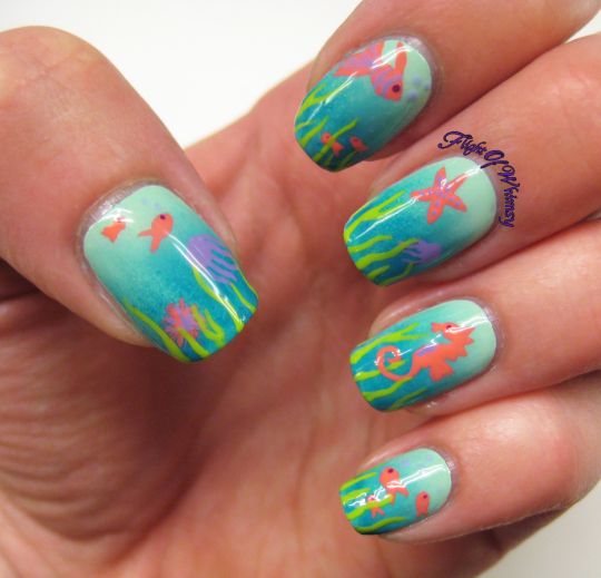 Cute Nail Art Ideas to Try | Ocean nail art, Cruise nails .