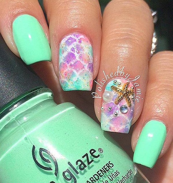 45 Ocean Nail Art Ideas | Nail Ar