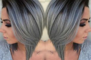 Silver Ombre Hair | Silver ombre hair, Hair styles, Ombre hair col