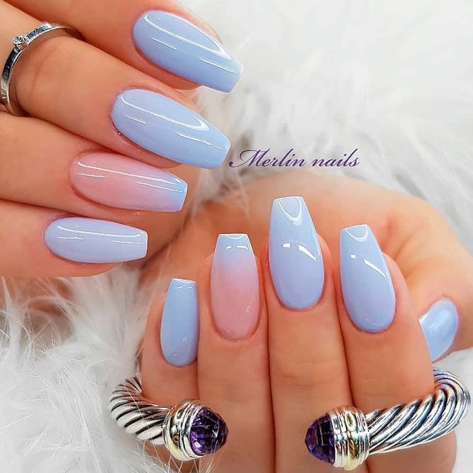 30+ Best Ideas How To Do Ombre Nails Designs + Tutorials | Blue .