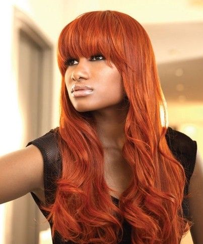 Beautiful Dark Orange | Ginger hair color, Hair color for black .