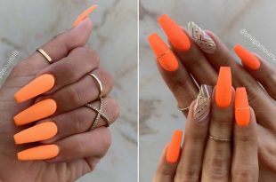 23 of the Best Orange Nail Art Ideas and Designs | StayGl
