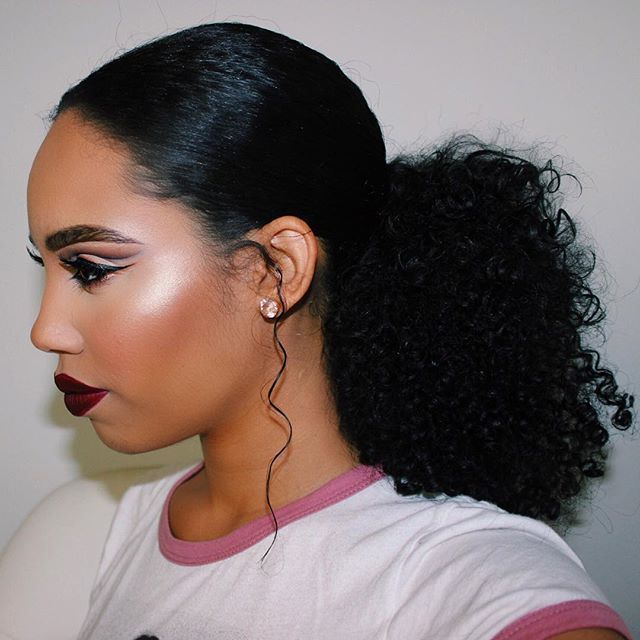 Ponytail hairstyles of black women #ponytailhairstyles .